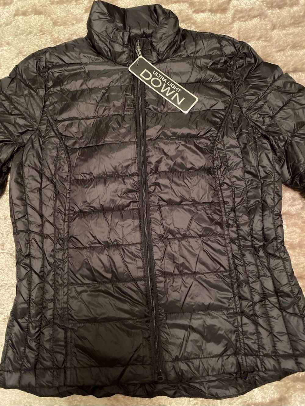 32 Degrees Weatherproof Packable Lightweight Black Down Puffer